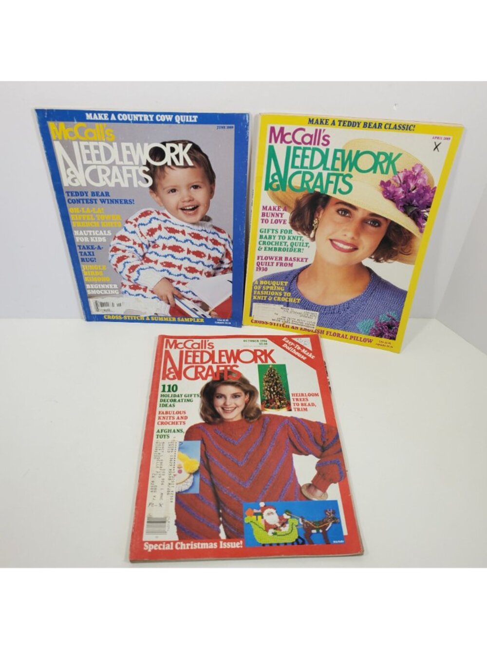 McCalls Needlework Craft 12 Magazine Lot 1980s Crochet Knit Stitch 81 83 84 89 - Picture 4 of 8